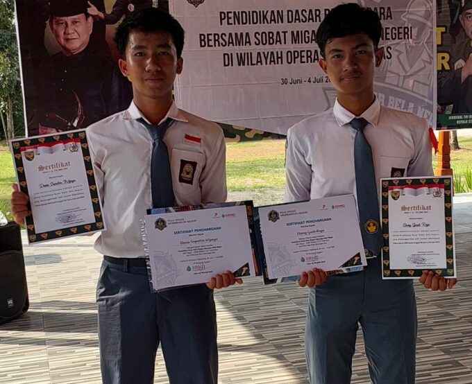 Dua Siswa SMAN Bingin Teluk Ikuti Pelatihan Bela Negara di Palembang, Dapatkan Pengalaman Berharga